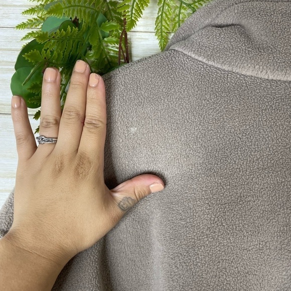 Columbia Taupe Tan Full Zip Fleece Jacket - Picture 5 of 6